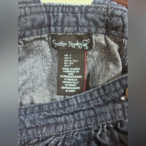 Cynthia Rowley Denim Apple Back to School Jumper - Picture 3 of 3